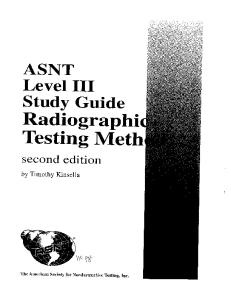 RT Level III Study Guide