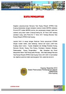 Rtrw Kota Kupang 2016