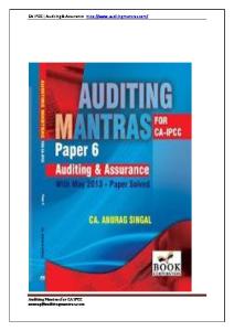 Sample for Auditing Mantras for CA IPCC