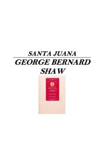 Santa Juana George Bernard Shaw Espanol PDF