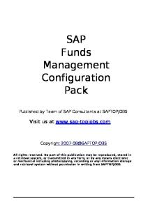 SAP Funds Management Configuration FM