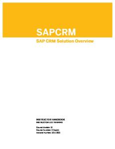 Sapcrm Col10 Desc