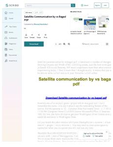 Satellite Communication by vs Bagad PDF