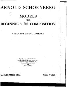 Schoenberg, Arnold - Models For Beginners In Composition.pdf