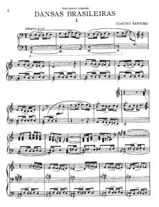(SCORE) Santoro - Dansas Brasileiras
