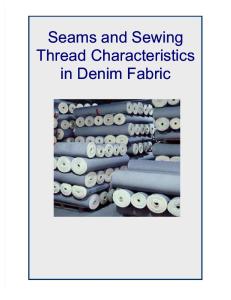 Seams and Sewing Thread Characteristics in Denim Fabric