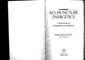 Seem,Mark, Acupuncture Energetics