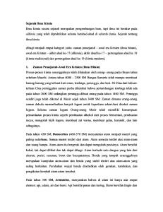 Sejarah Ilmu Kimia Lengkap