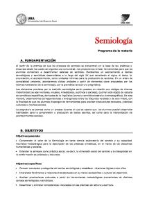 Semiología Programa
