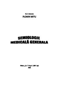 Semiologie medicala Florin Mitu sem 1