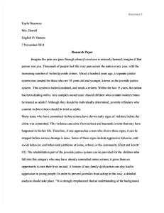 senior project research paper