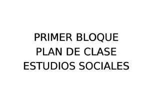 Sexto Plan de Clase Ciencias Sociales 2016 2017