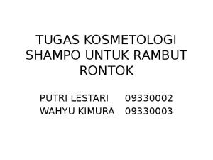 Shampo Rambut Rontok