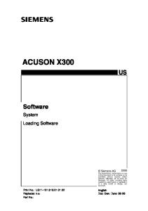 Siemens Acuson x300