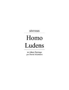 Síntesis Homo Ludens