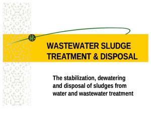 Sludge Treatment & Disposal