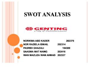 Sm Swot Edited Genting