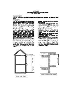 SNI 03 2845 1992, Tata Cara Perencanaan Rumah Susun Modular