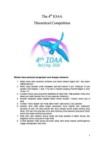 Soal IOAA 2010 - Theoretical Competition