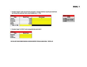 Soal Test Kerja Excel Untuk Admin