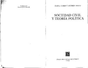 Sociedad civil y teoría política
