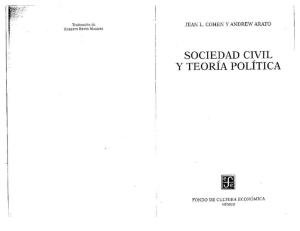 Sociedad civil y teoría política