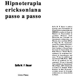 Sofia Bauer - Hipnoterapia Ericksoniana Passo a Passo