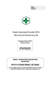 SOP Pelayanan Poli Kia-kb