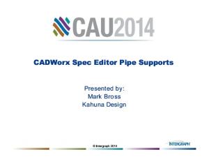 Spec Editor Pipe Supports