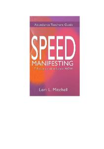 Speed Manifesting by Lori Mitchell