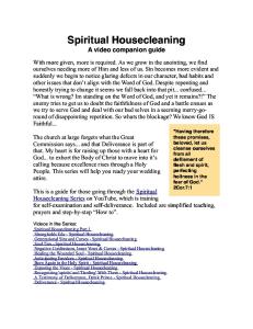 Spiritual Housecleaning Guide