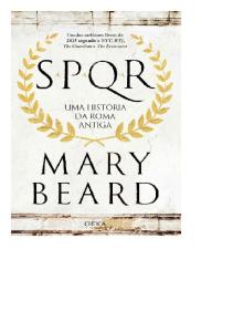 SPQR - Uma Historia Da Roma Ant - Mary Beard