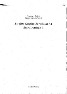 Start Deutsch A1 Goethe - Zertifikat