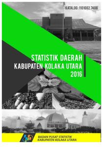 Statistik Daerah Kab Kolaka Utara 2016
