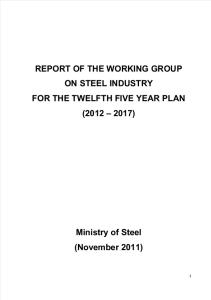 Steel Industry Five Year Plan