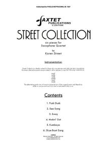 Street Collection - Sax Quartet Score