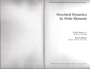 Structural Dynamics by Finite Elements