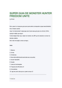 Super Guia de Monster Hunter Freedom Unite