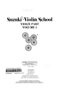 Suzuki Violin 3