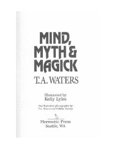 T.a. Waters - Mind, Myth and Magick (Complete Book)