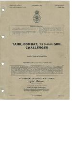 Tank, Combat, 120mm Challenger - Part 1 Automotive System
