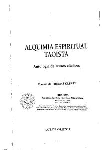 Taoismo - Thomas Cleary - Alquimia Espiritual Taoista.pdf