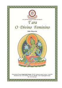 Tara o Divino Feminino - Bokar Rimpoche