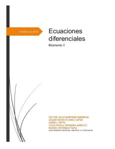 Tarbajo colaborativo 2: Ecuaciones diferenciales