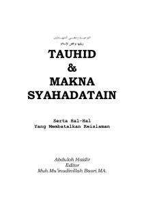 Tauhid Dan Makna Shahadatain(REV)