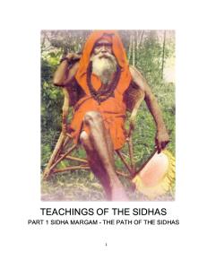 Teachings of the Sidhas - Part 1 - The Path of the Sidhas