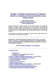 TEORÍA Y DISEÑO DE SISTEMAS DE TIERRAS SEGÚN LAS NORMAS OFICIALES MEXICANAS