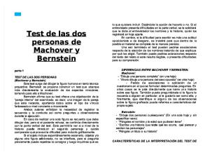 Test de Las Dos Personas de Machover y Bernstein