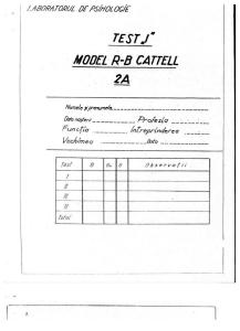 Test i Model R-b Cattell 2a
