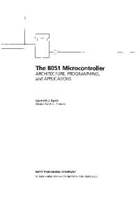 The 8051 Microcontroller Kenneth J Ayala